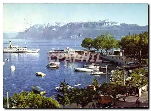 Cartes postales moderne Lausanne Ouchy le Lac Leman et le Grammont