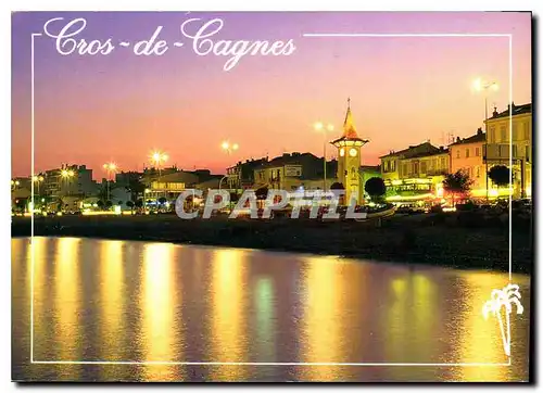 Cartes postales moderne La Cote d'Azur Inoubliable French Riviera Cros de Cagnes A M vue generale de nuit