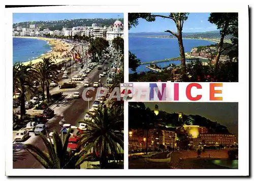 Cartes postales moderne Cote d'Azur French Riviera Nice Alpes Maritimes