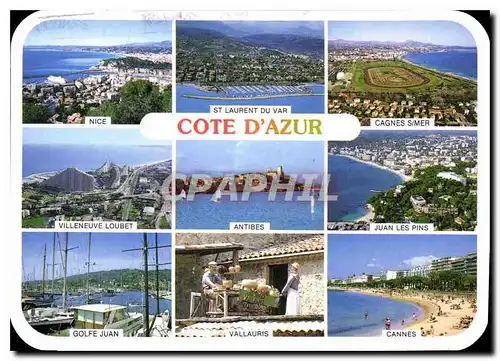 Cartes postales moderne Images de France Cote d'Azur Ambiance et reflets