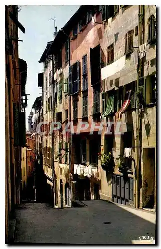 Moderne Karte Reflets de la Cote d'Azur Nice A M une vieille rue