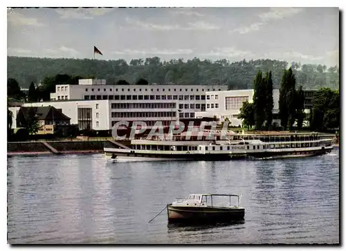 Cartes postales moderne Bonn Bundeshaus Bateau