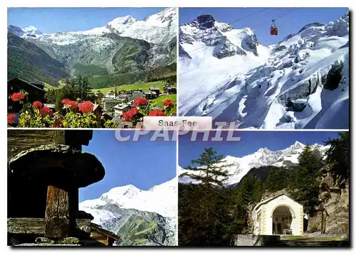 Cartes postales moderne Saas Fee Wallis Schweiz