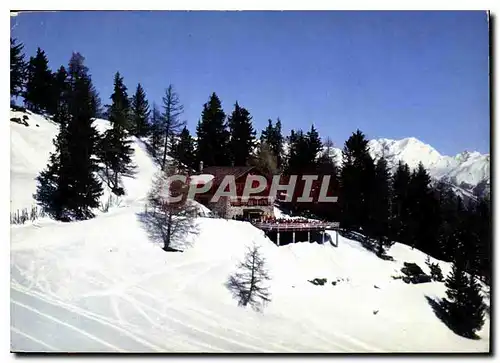 Moderne Karte Thyon cabane du C. A. S. Saison d'ete et d'hiver