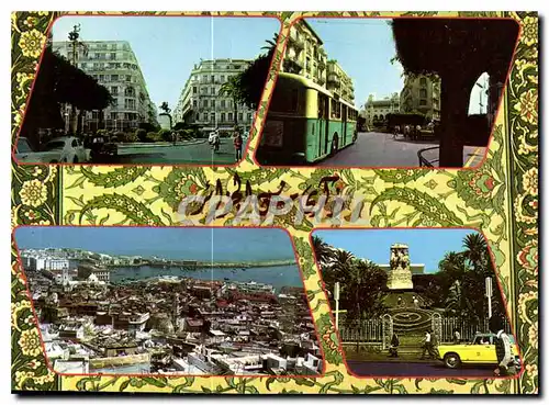 Moderne Karte Souvenir d'Alger la Blanche