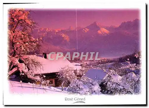 Cartes postales moderne Image de Montagne Face aux neiges eternelles