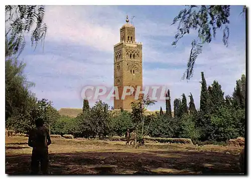 Moderne Karte Le Maroc Pittoresque Marrakech La Mosquee Koutoubia