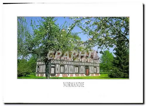 Cartes postales moderne En Normandie Manoir normand