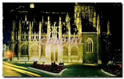 Cartes postales moderne Louviers Eure L'Eglise Notre Dame illuminee