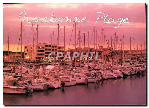 Cartes postales moderne Narbonne Plage Aude Crepuscule sur le Port
