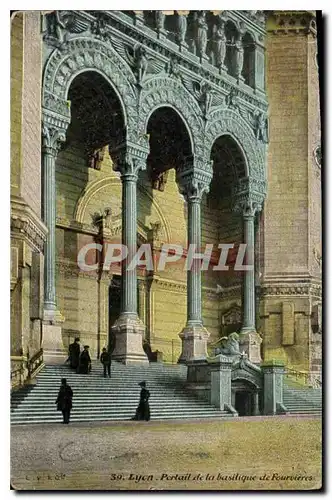 Ansichtskarte AK Lyon Portail de la Basilique de Fourvieres