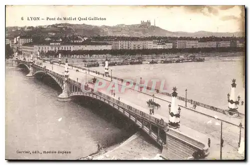 Ansichtskarte AK Lyon Pont du Midi et Quai Gailleton