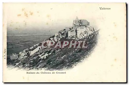 Cartes postales Valence Ruines du Chateau de Crussol