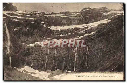 Cartes postales Gavarnie Interieur du Cirque