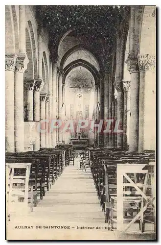 Cartes postales Aulnay de Saintonge Interieur de l'Eglise