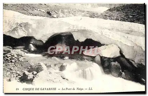 Cartes postales Cirque de Gavarnie le Pont de Neige