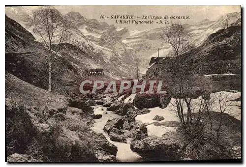 Ansichtskarte AK Gavarnie le Cirque de Gavarnie L'Hotel Vignemale