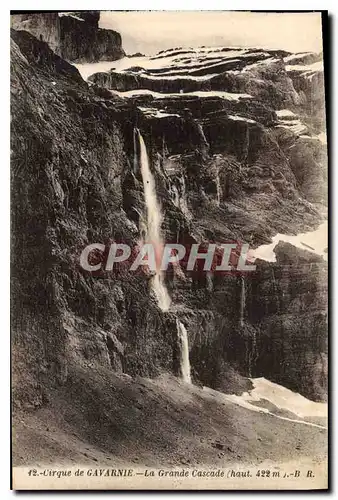 Ansichtskarte AK Cirque de Gavarnie La Grande Cascade