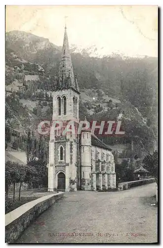 Ansichtskarte AK Saint Sauveur H Pyr L'Eglise