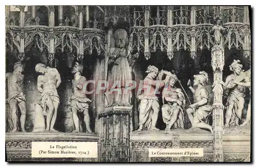 Cartes postales La Flagellation Le Couronnement d'Espines Chartres