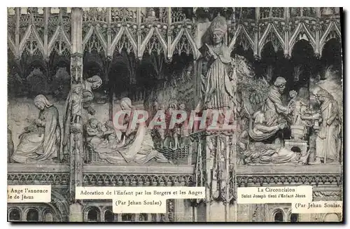 Cartes postales Adoration de l'Enfant pare les Bergers et les Anges La Circoncision Chartres