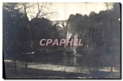 CARTE PHOTO Paris Buttes Chaumont