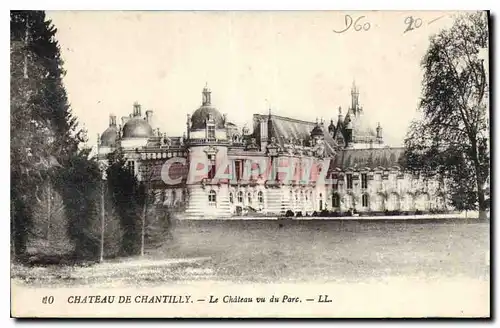 Ansichtskarte AK Chateau de Chantilly Le Chateau vu du Parc