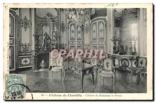 Ansichtskarte AK Chateau de Chantilly Cabinet de Monsieur le Prince