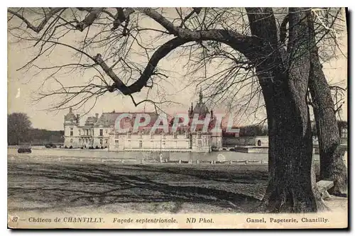 Cartes postales Chateau de Chantilly facade septentrionale