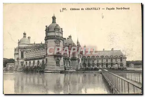 Ansichtskarte AK Chateau de Chantilly Facade Nord Ouest