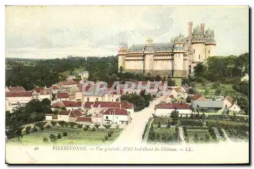 Ansichtskarte AK Pierrefonds Vue generale Cote Sud Ouest du Chateau