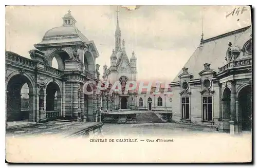 Cartes postales Chateau de Chantilly Cour d'Honneur