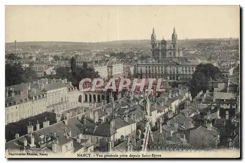 Ansichtskarte AK Nancy Vue generale prise depuis Saint Epvre