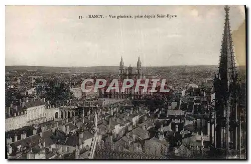 Cartes postales Nancy Vue generale prise depuis Saint Epvre