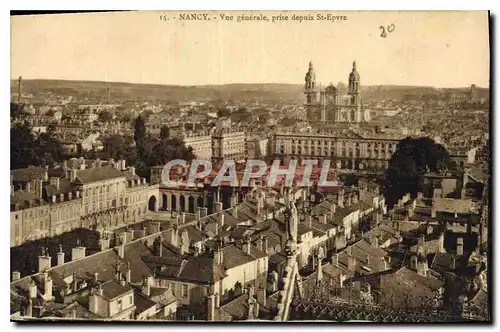 Cartes postales Nancy Vue generale prise depuis St Epvre