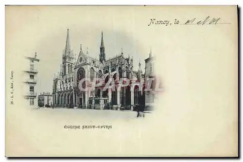 Cartes postales Nancy Le Eglise Saint Epvre