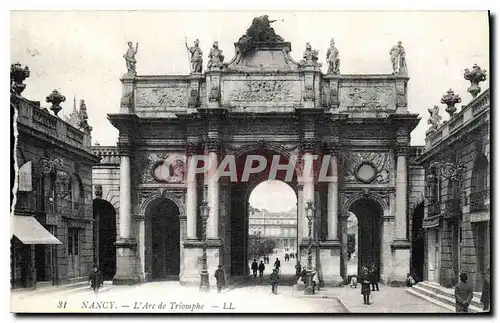 Cartes postales Nancy L'Arc de Triomphe