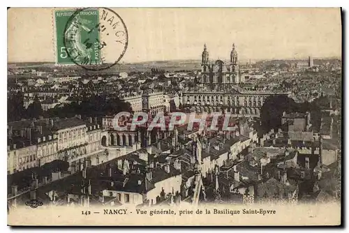 Ansichtskarte AK Nancy Vue generale prise de la Basilique Saint Epvre