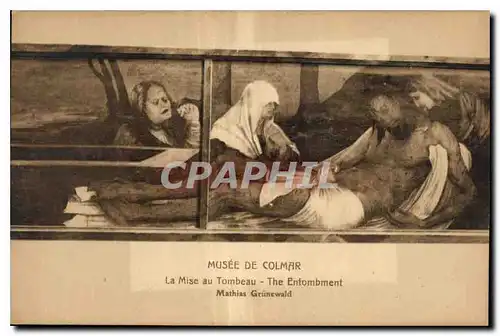 Cartes postales Musee de Colmar La Mise au Tombeau