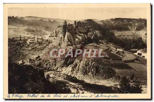 Ansichtskarte AK La Region du Velay La Valle de la Loire et le Chateau d'Arlempdes