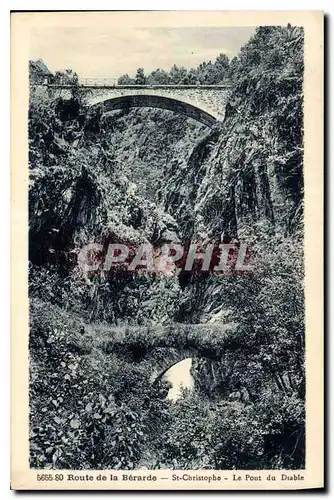 Cartes postales Routes de la Berarde St Christophe Le Pont du Diable