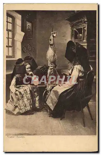 Cartes postales Misace Elsass Femme Enfant Folklore