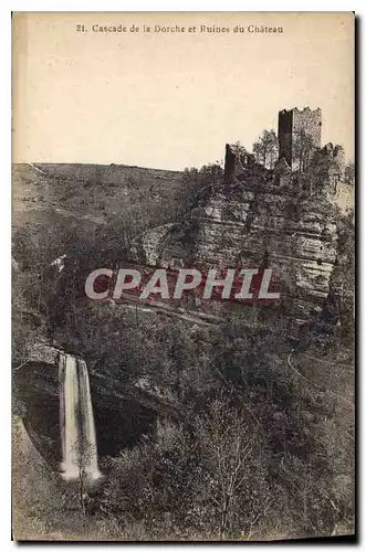 Cartes postales Cascade de la Dorche et Ruines du Chateau