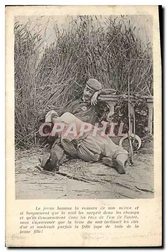 Cartes postales Le jeune homme la rassura de son mieux