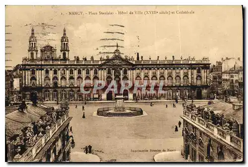 Cartes postales Nancy  Place Stanislas hotel de Ville