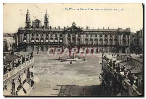 Cartes postales Nancy  La Place Stanislas et l'hotel de Ville