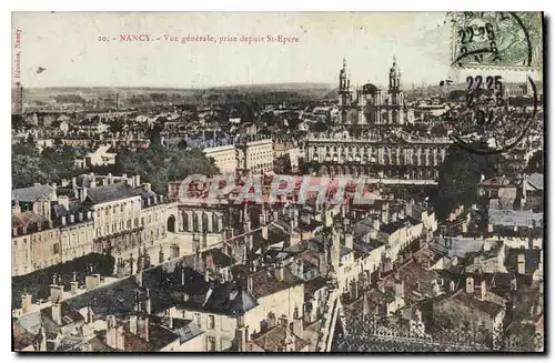 Cartes postales Nancy Vue generale prise depuis St Epvre