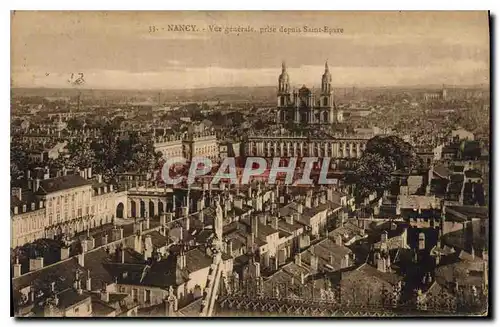 Cartes postales Nancy Vue generale prise depuis Saint Epvre