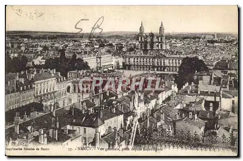 Cartes postales Nancy Vue generale prise depuis Saint Epvre