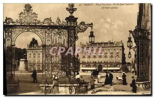 Cartes postales Nancy Place Stanislas Grille Jean Lamour